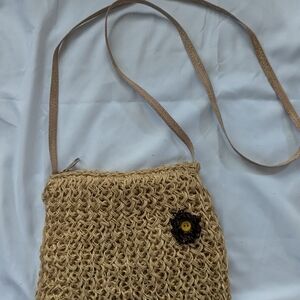Vintage jute purse